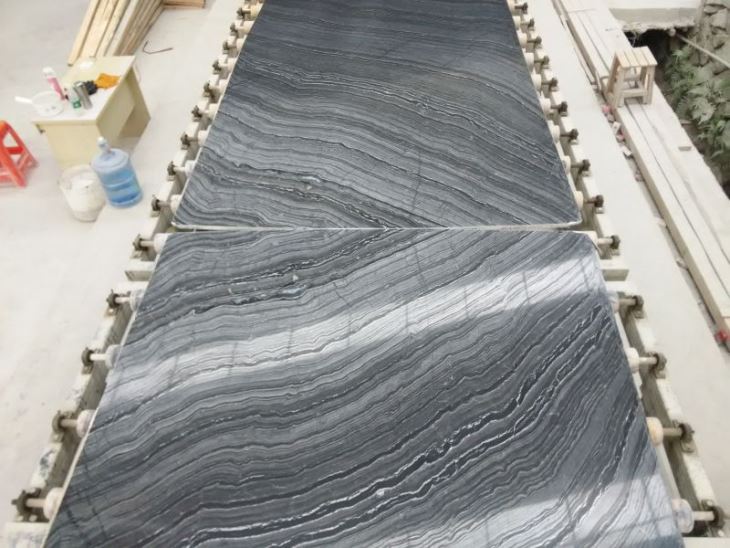 Black Wood marble --bookmatched