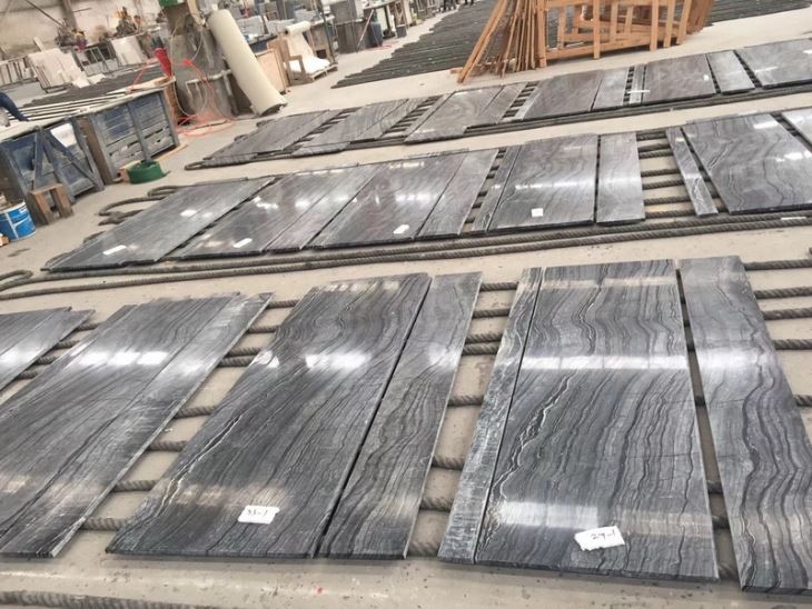 Black Wood-Black Forest Marble-Cut to size