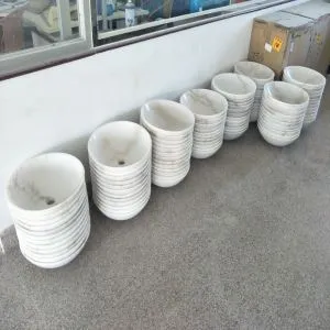 چینی وائٹ ماربل سنک۔