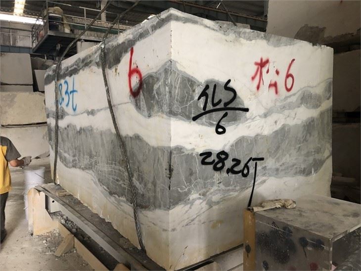 Panda White Marble blocks for wholesales
